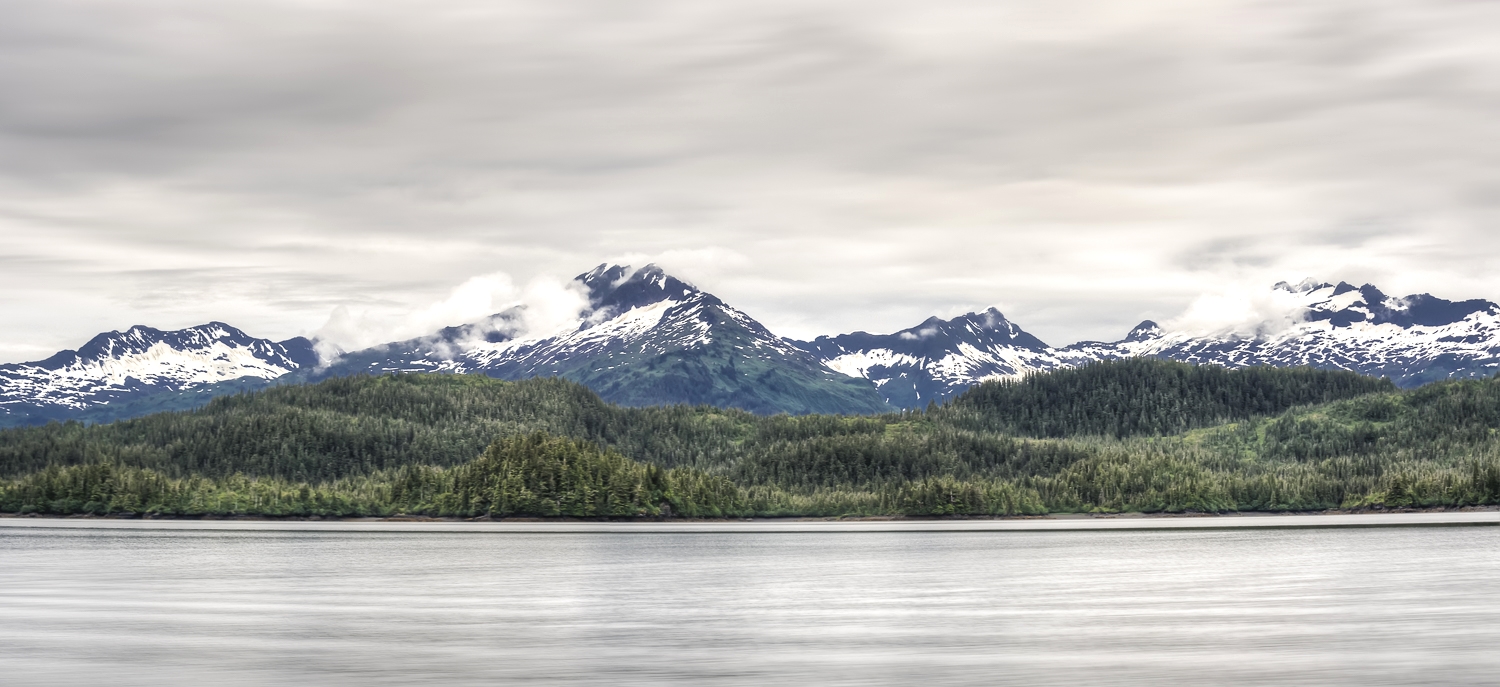Clouds continue to kiss the mountain tops