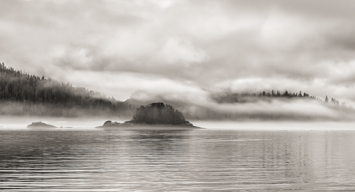 Clouds paint the landscape
