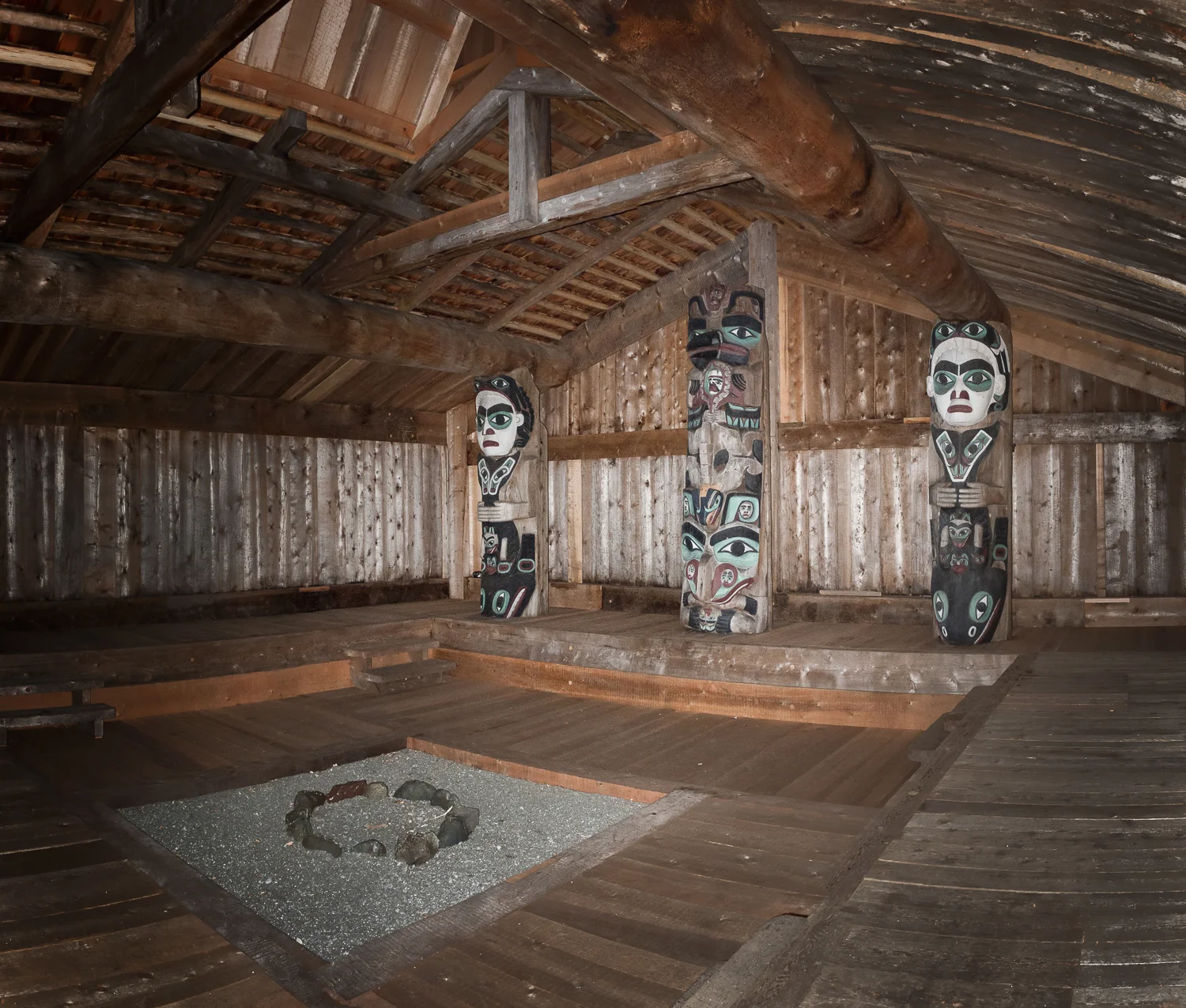 Inside the Chief Son-i-Hat Whale House
