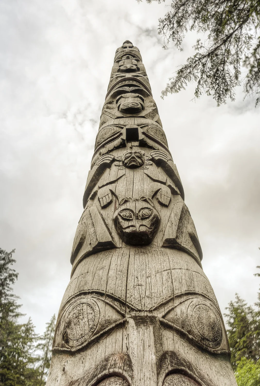 A very traditional styled totem