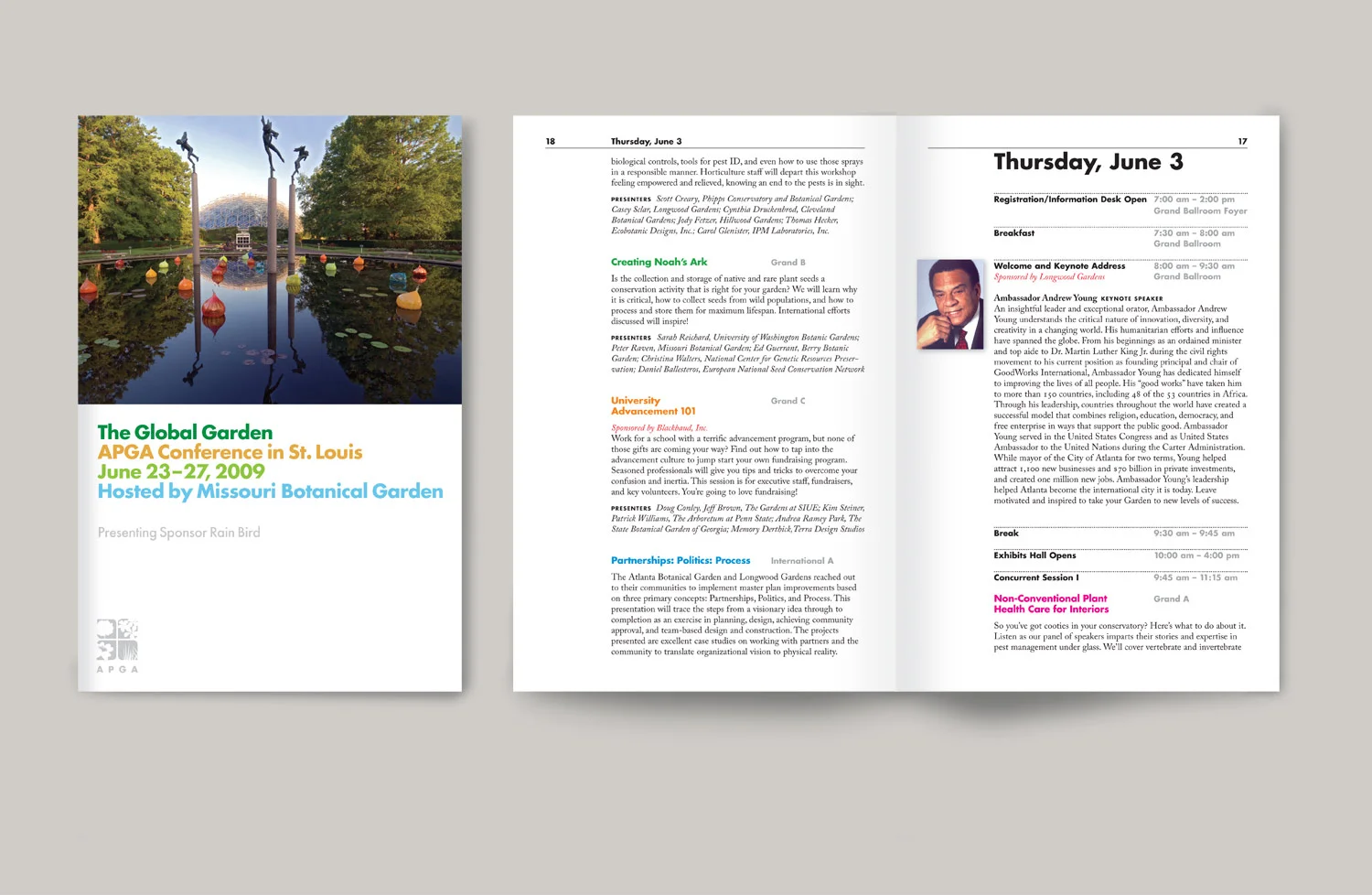 The conference was promoted with a 38 page registration brochure that was emailed to all members.