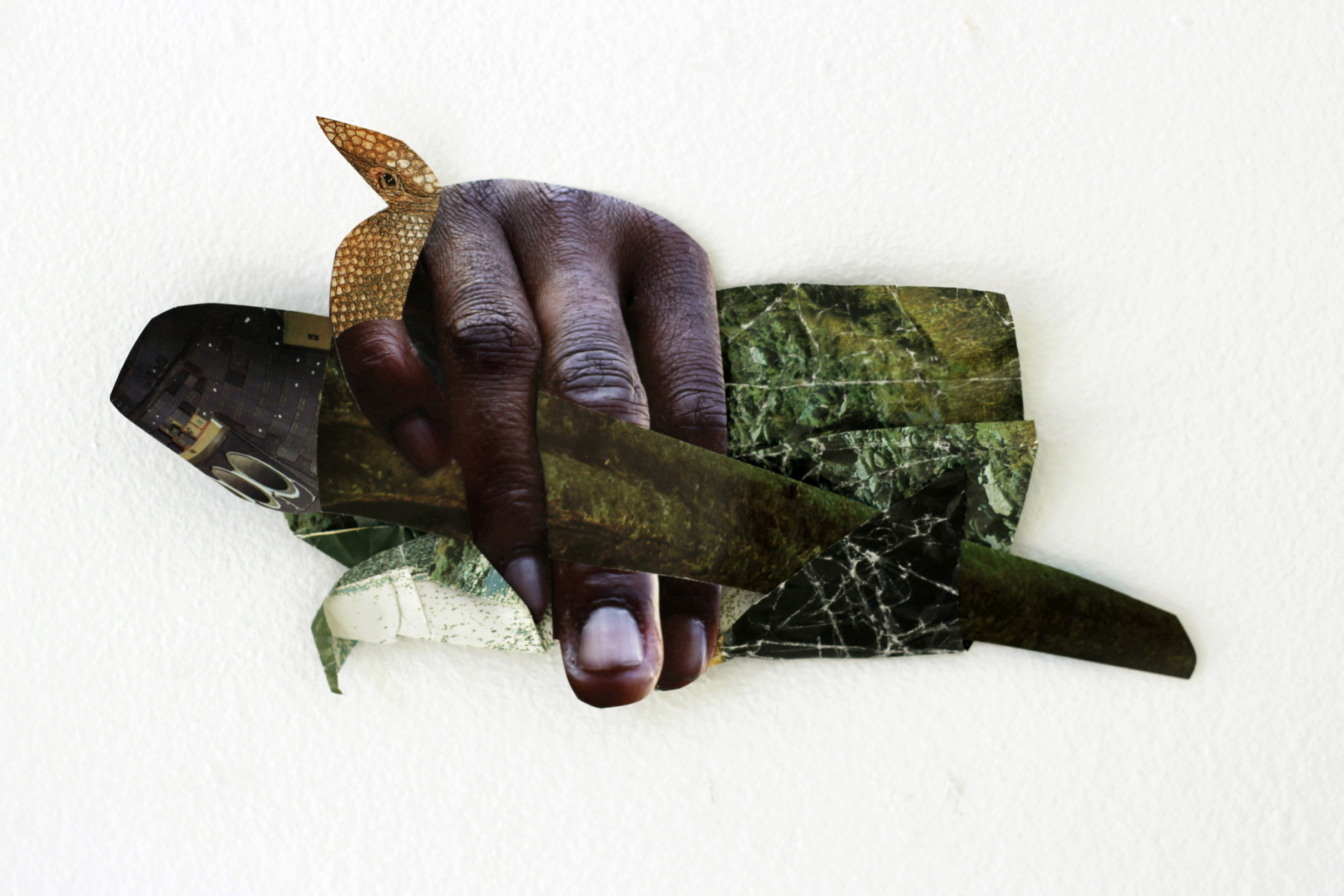 Suné Woods, Mano a Mano , 2015, photo collage