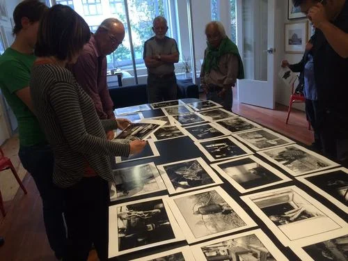 Scene from June Members' Critique; Photographs by Deana Collins.