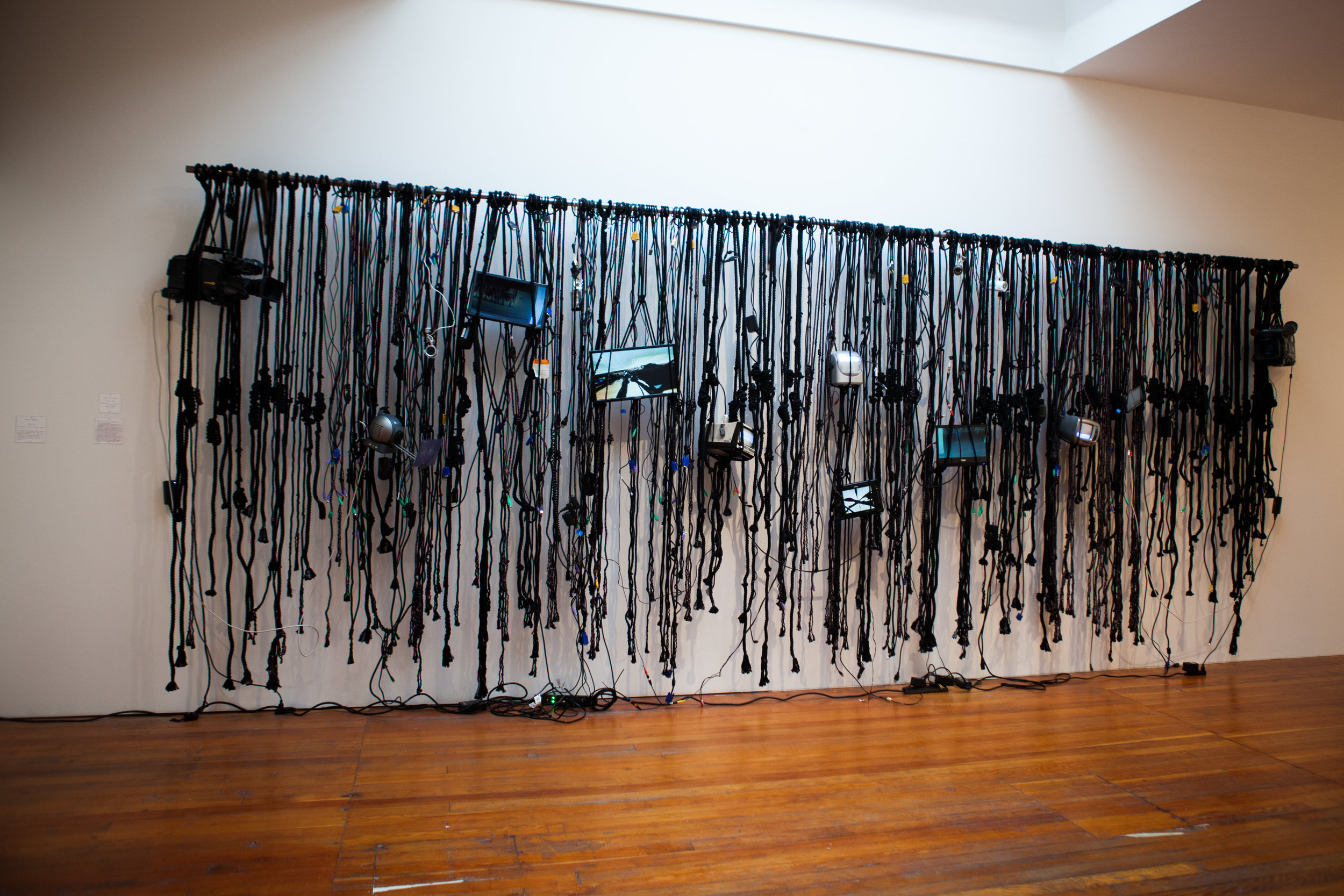   Installation view of Bruce Yonemoto's "1984"  