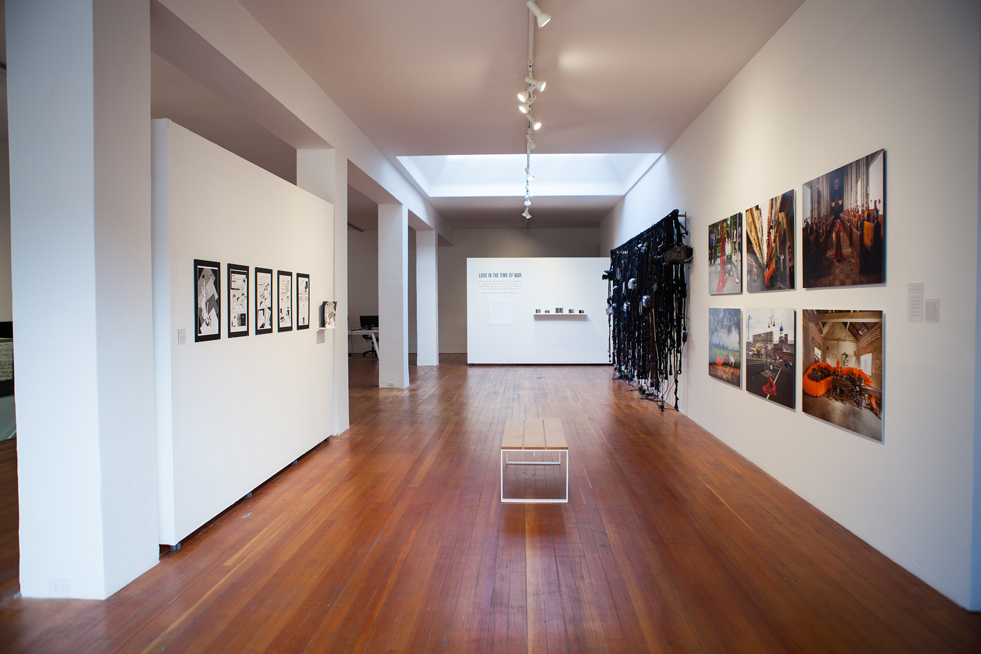   Installation view of Love in the Time of War  