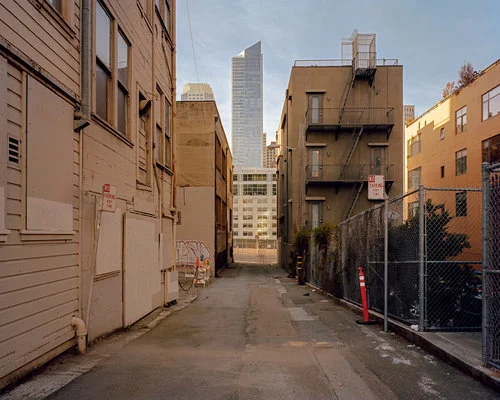 Janet Delaney, Millennium Tower from Zeno Alley, 2012