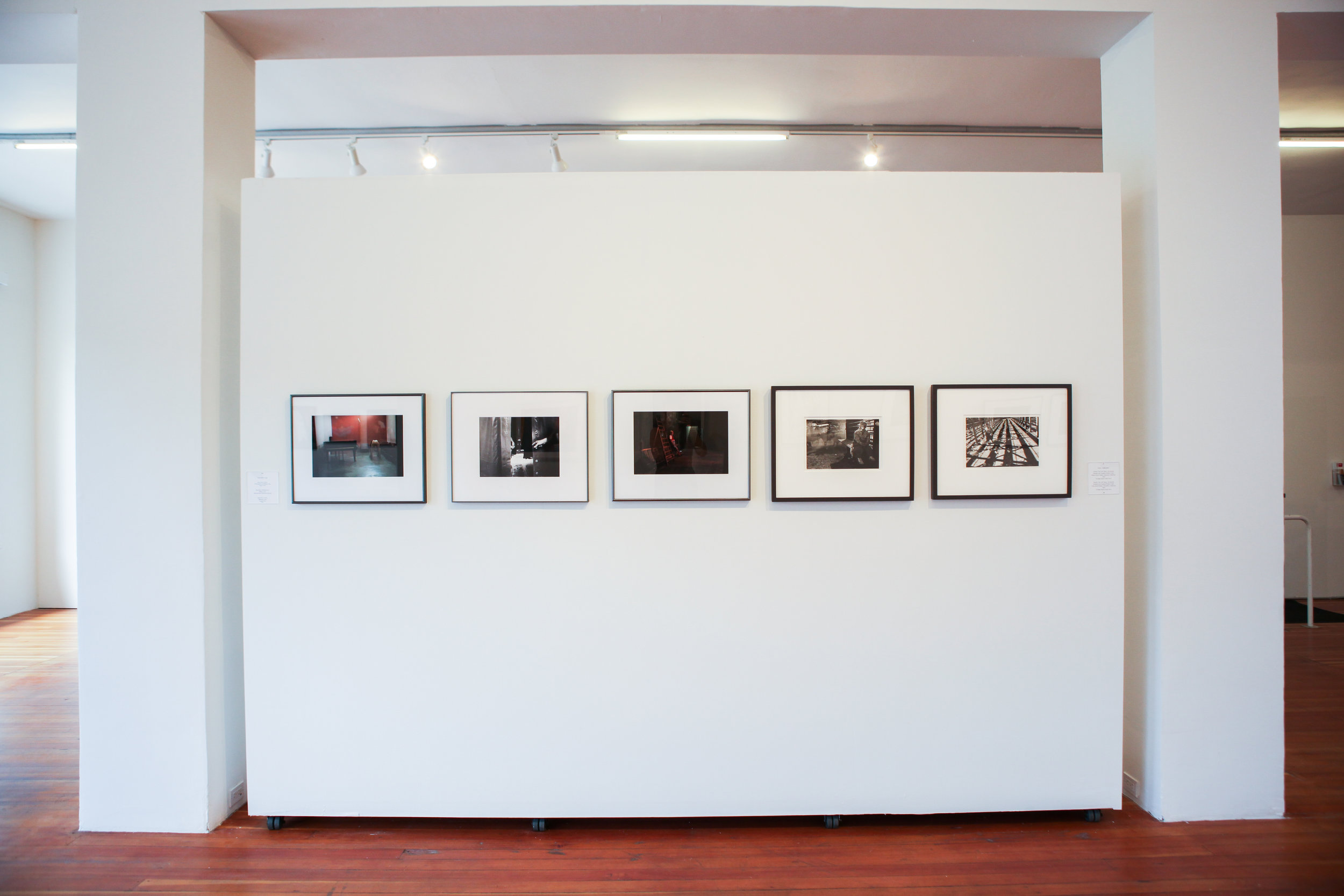  Installation view of Michele Brancati, Agathe Catel and Paul Turounet's work.&nbsp; 