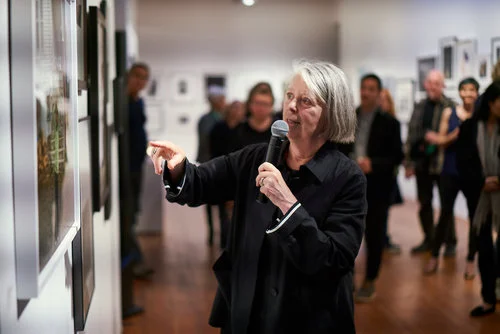Sandra S. Phillips leading the 2018 Auction Walkthrough. Photo courtesy of Sean Deckert