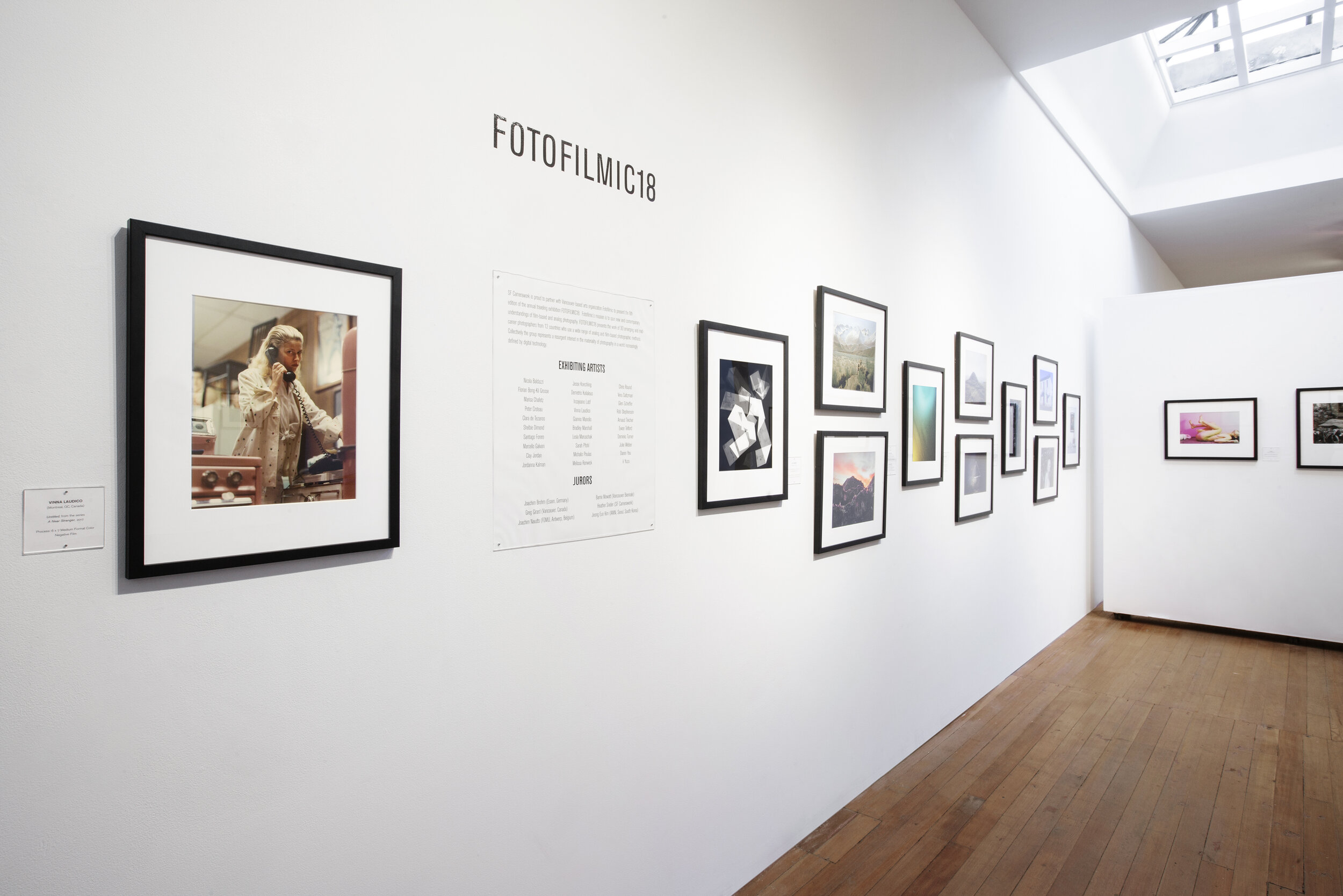   Installation view of Fotofilmic18  