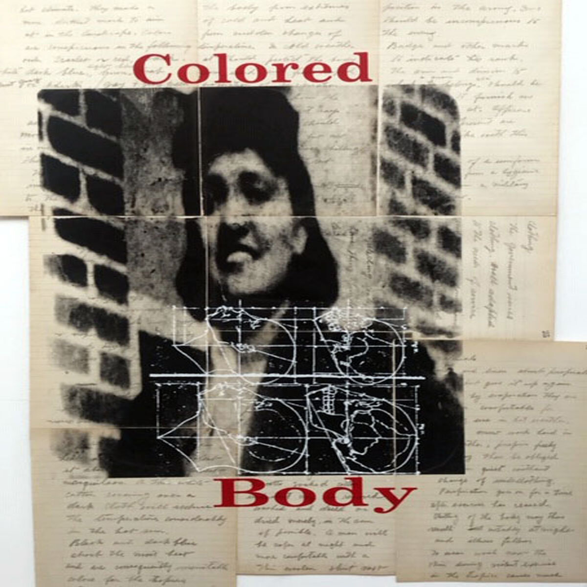  Rodney Ewing,  Paradise Lost (Henrietta Lacks)  2020, Silkscreen on Vintage ledger paper 