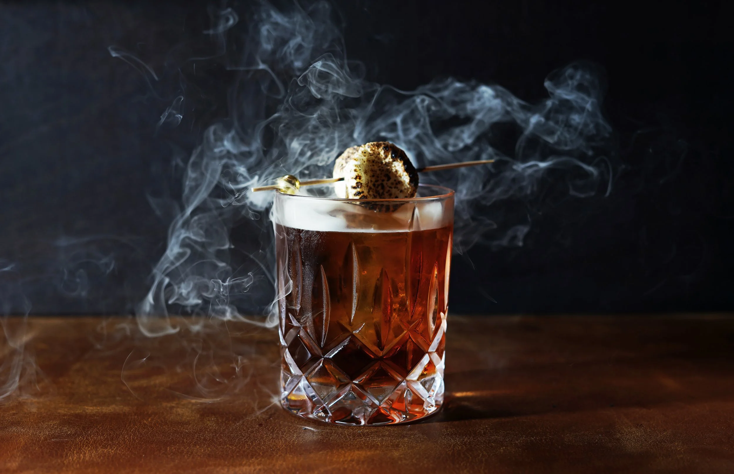 Smoked Old Fashion Drink Okeechobee Steakhouse