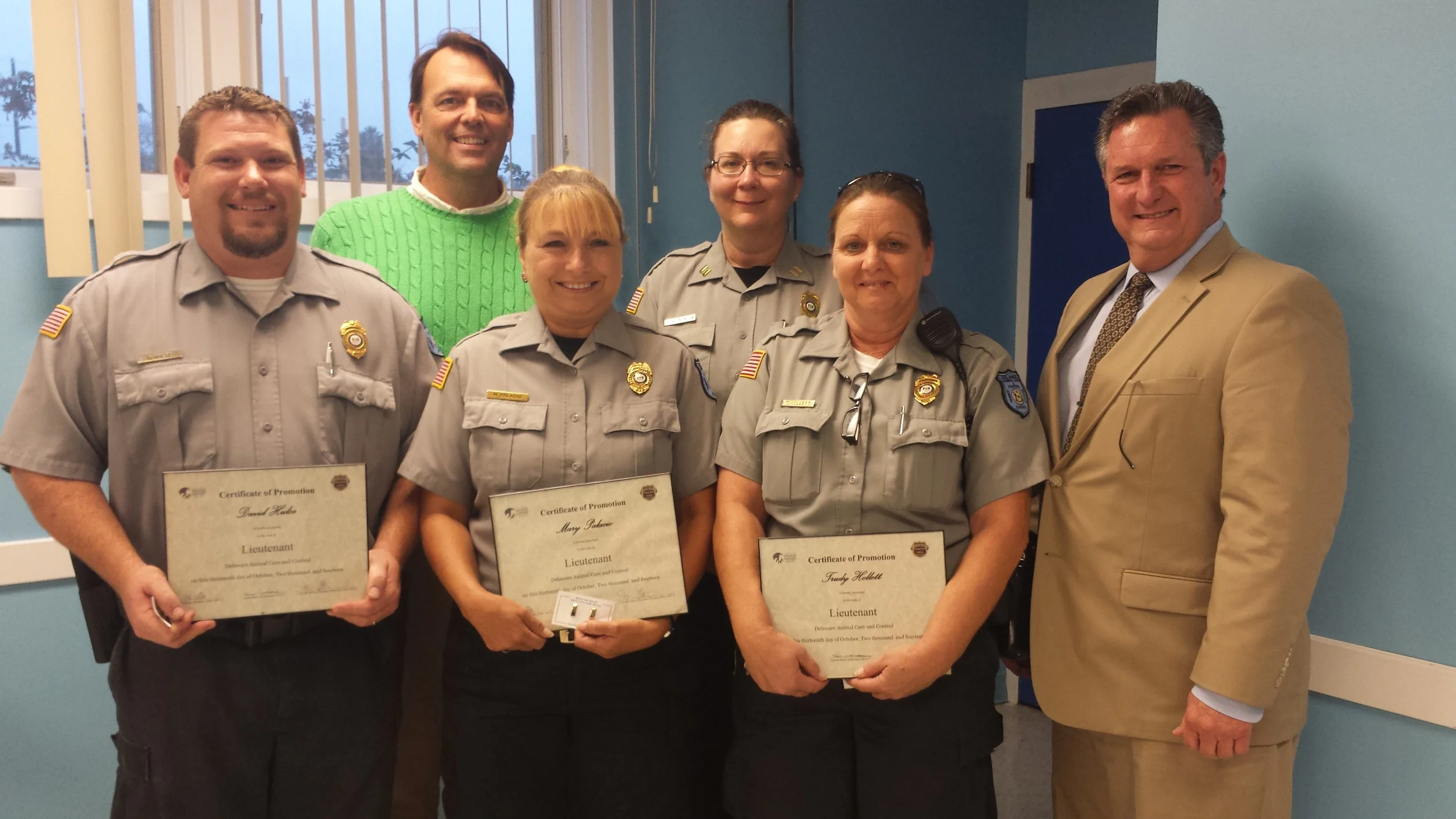 Delaware Animal Care and Control Officers promoted at Annual Meeting