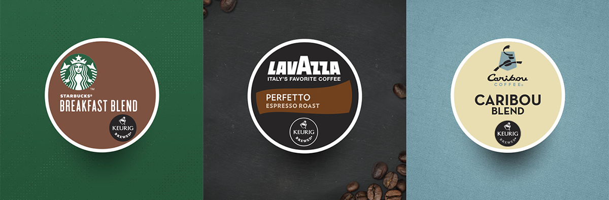 We stripped down the K-Cups, giving them an album cover look and feel.