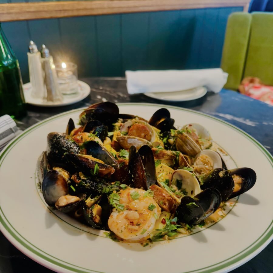 🍝 SEAFOOD PAPPARDELLE 🌊
Dive into a sea of flavors with:

	&bull;	🦪 One Pound of Chilean Blue Mussels
	&bull;	🐚 Six Littleneck Clams
	&bull;	🍤 Three Succulent Shrimp
All served over silky pappardelle, drenched in a delectable garlic tarragon sau