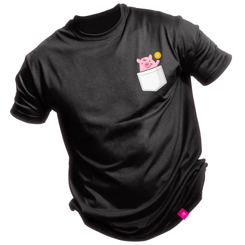 Camiseta Negra Bolsillo