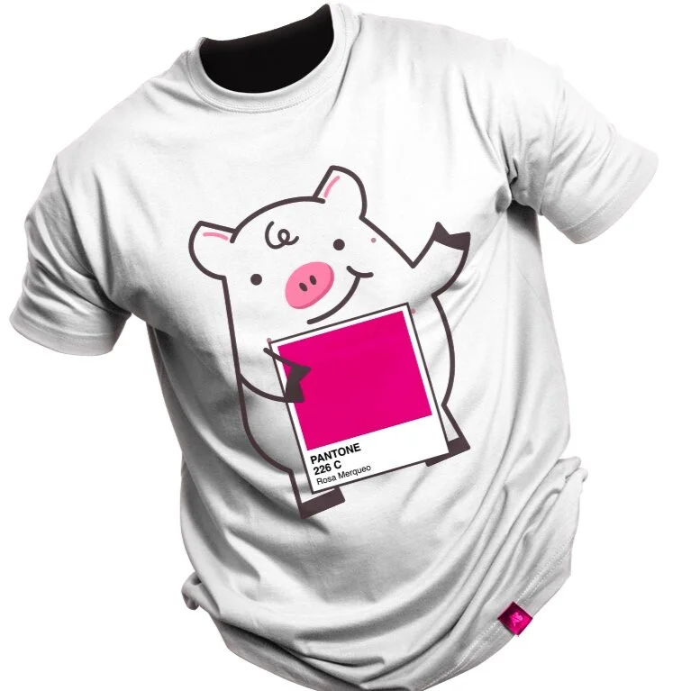 Camiseta Blanca Pantone