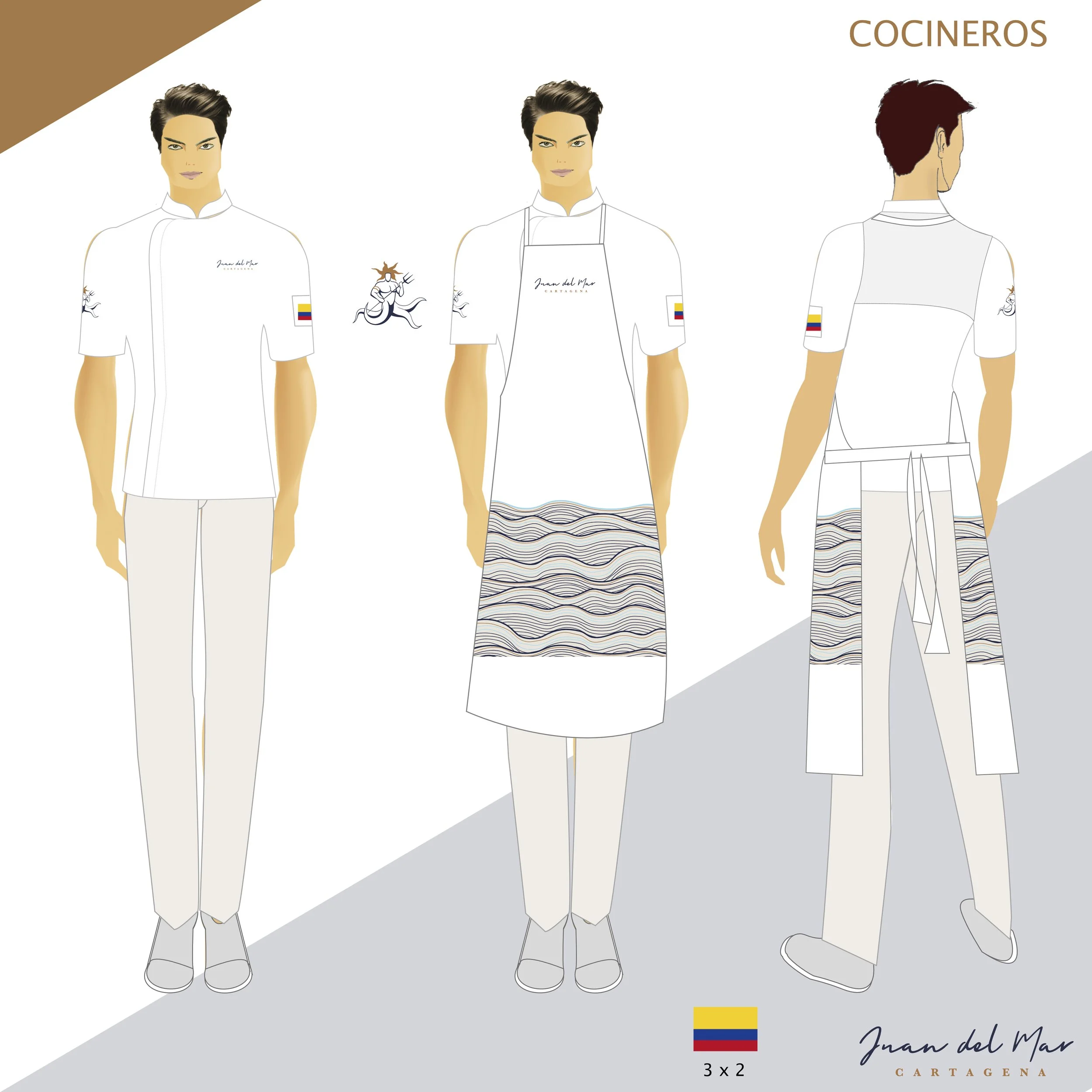 Uniformes Cocineros Delantal Peto