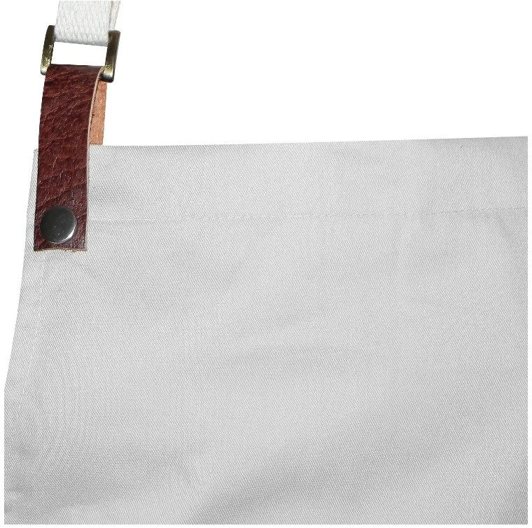 Delantal - Aplique Broche Cuero