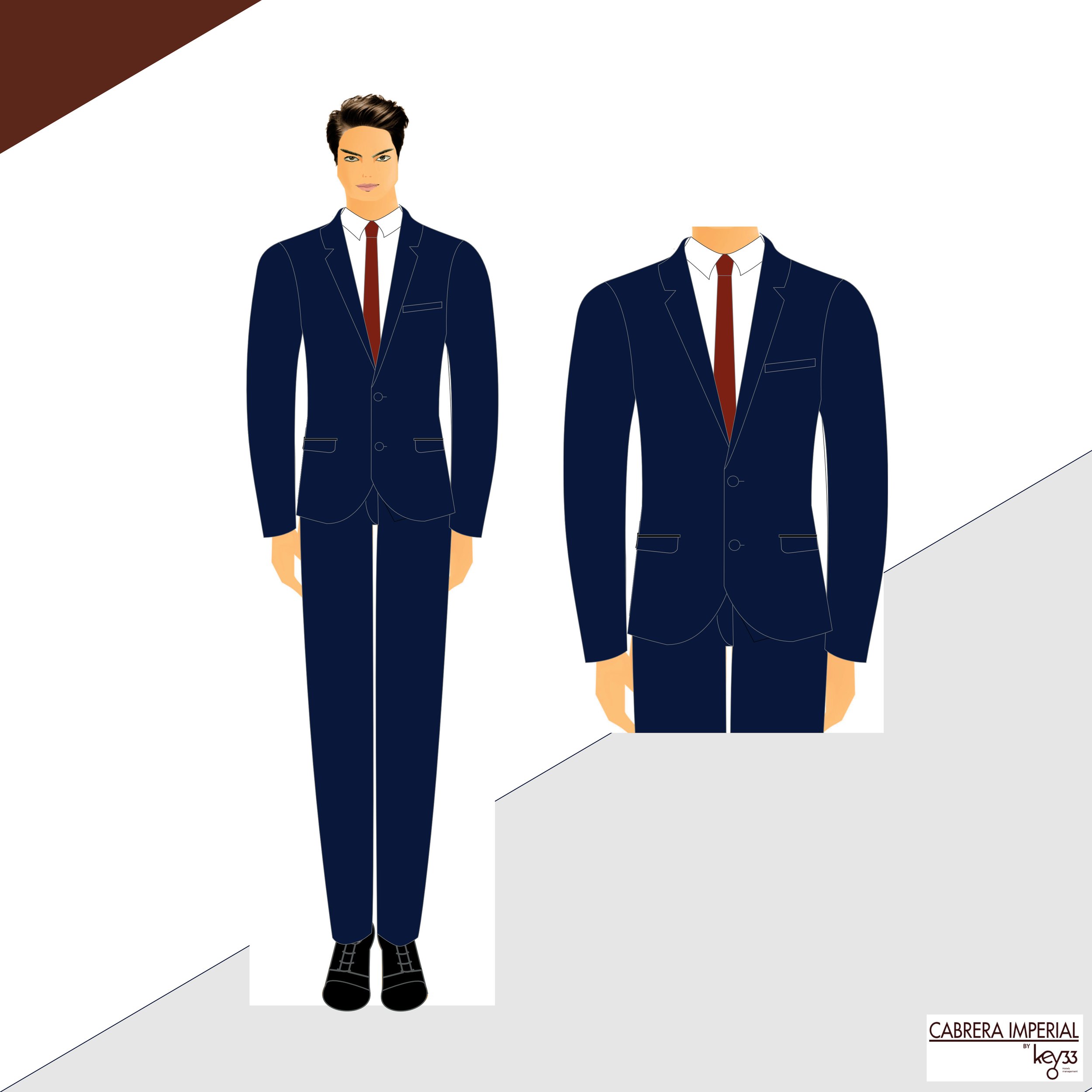 Uniforme Botones Hombre 