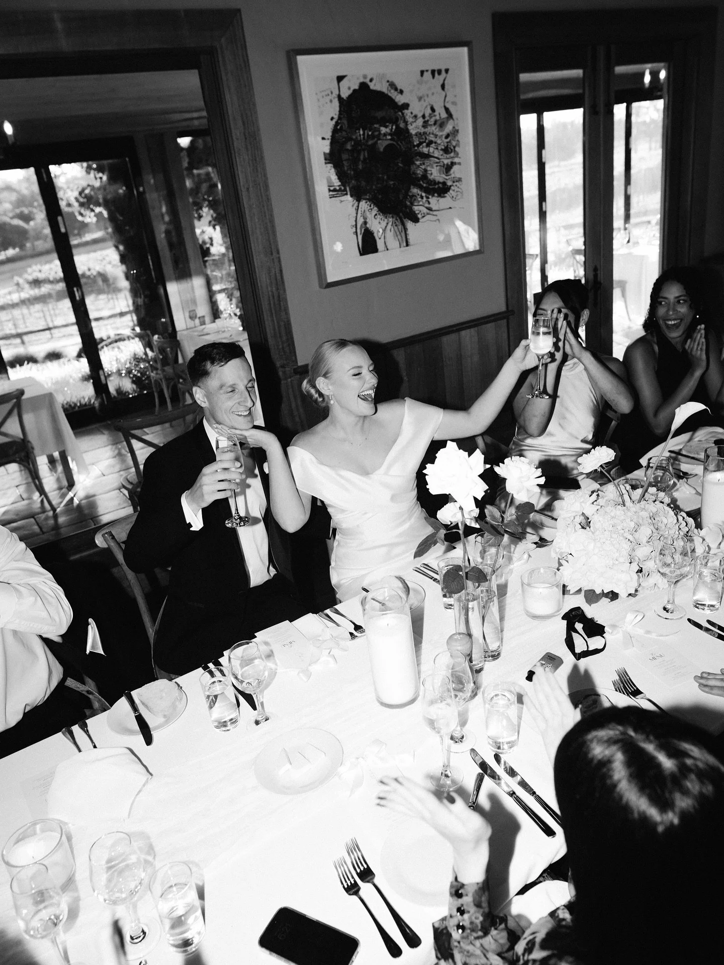 Some favourite b&amp;w moments with Kat &amp; Chris in Bowral x

Bride @katdeblaere 
Groom @chrisdeblaere 
Venue @centennialvineyards @cvrestaurant 
Photography @thedreamscollectiveweddings 
Content Creation @she__socials 
Bridal Gown @marrymebridal_