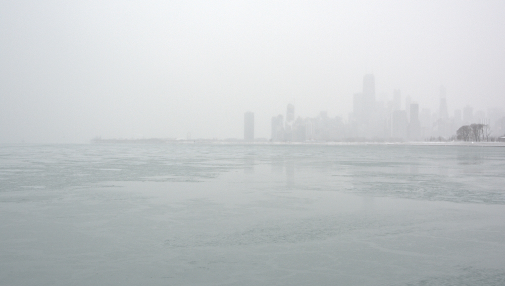 Winter in Chicago, Illinois. Fall, 2017