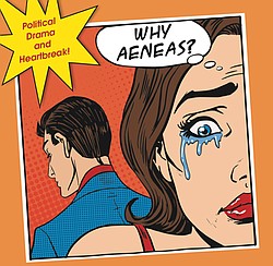 Image: A promotional graphic for Dido & Aeneas , courtesy of SDSU Opera.