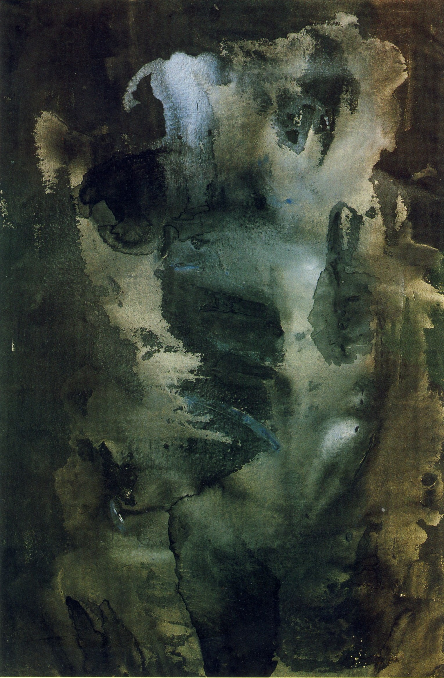 1958, Roma, collezione Mirella Chiesa, Larva azzurra, olio su tela, cm 120 x 80.jpg