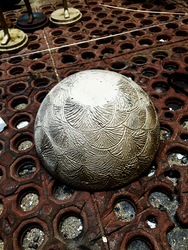 Raw cast mortar