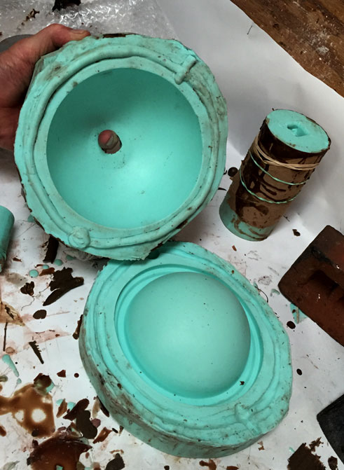 Mould is created from 3D print
