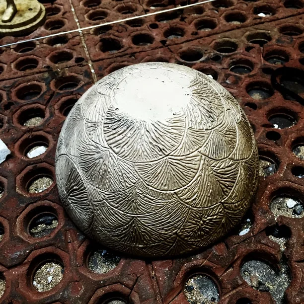 Raw bronze cast