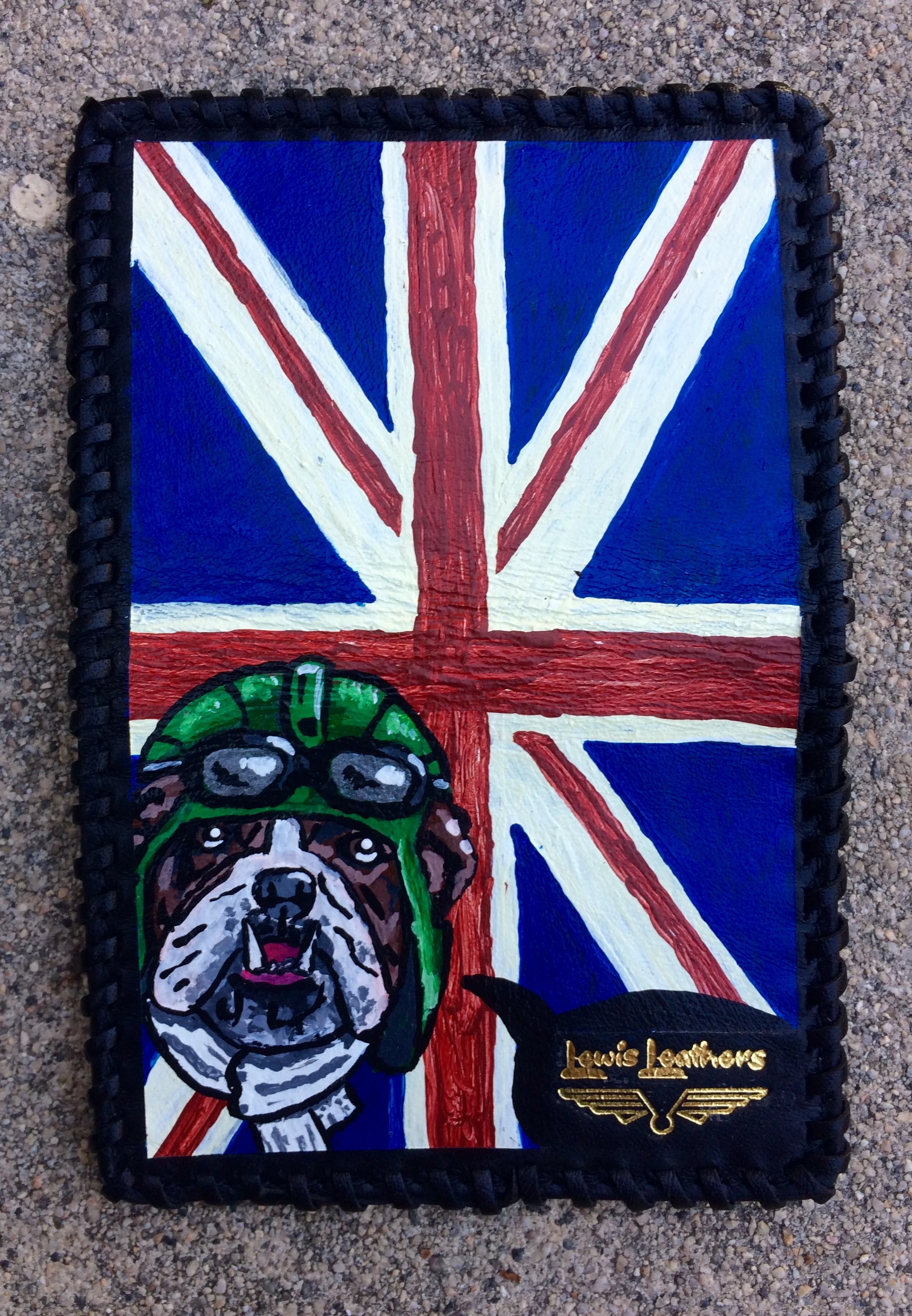 Lewis Leathers Bulldog Card Case Wallet