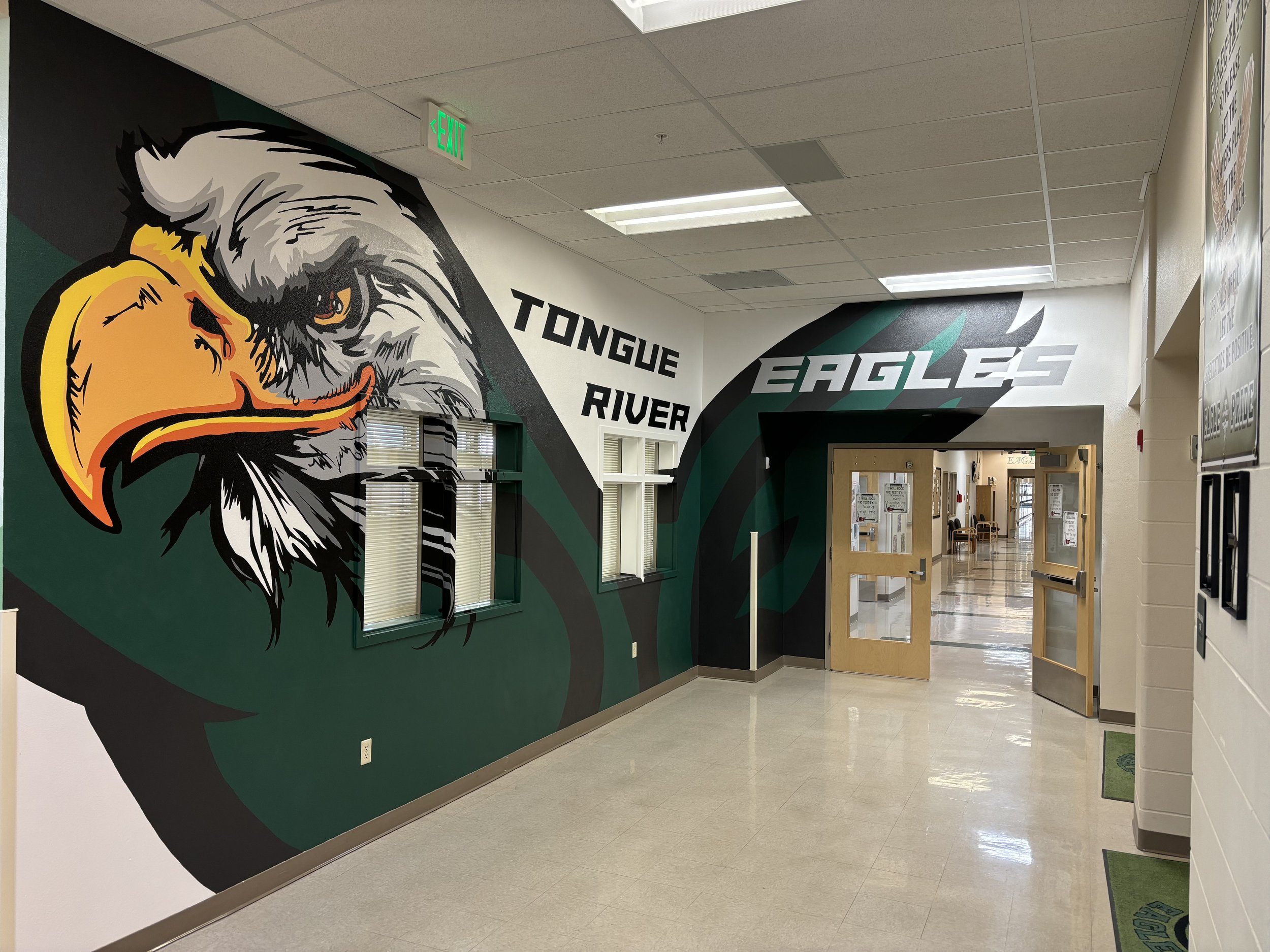 Tongue River High School Gym Wrap