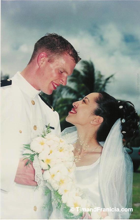Copy of Our wedding Tim and Franicia White on the island of Saipan