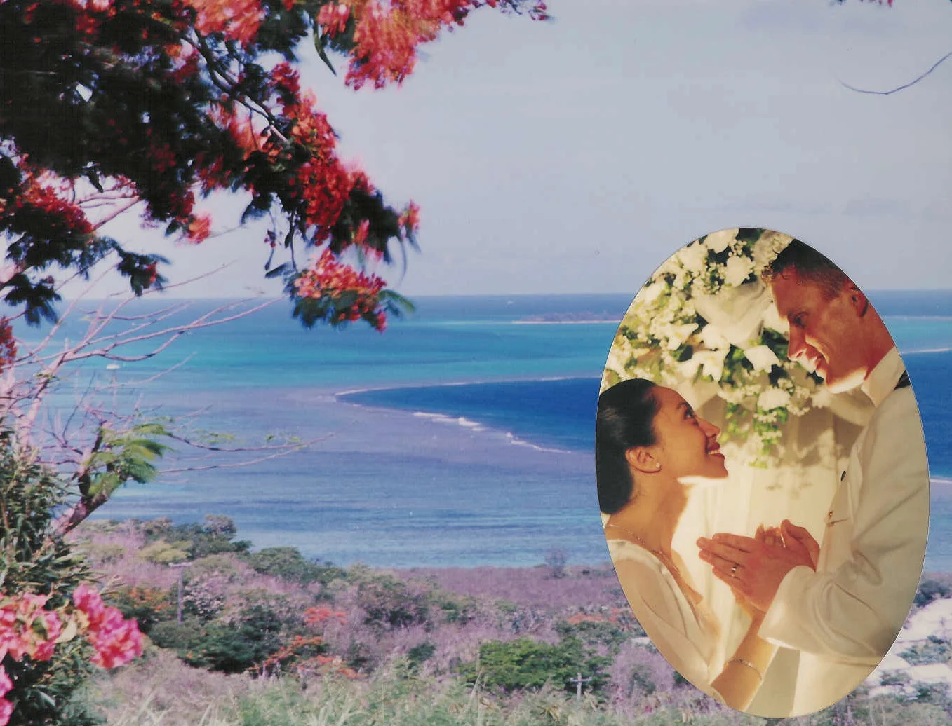 Tim & Franicia on their wedding day.