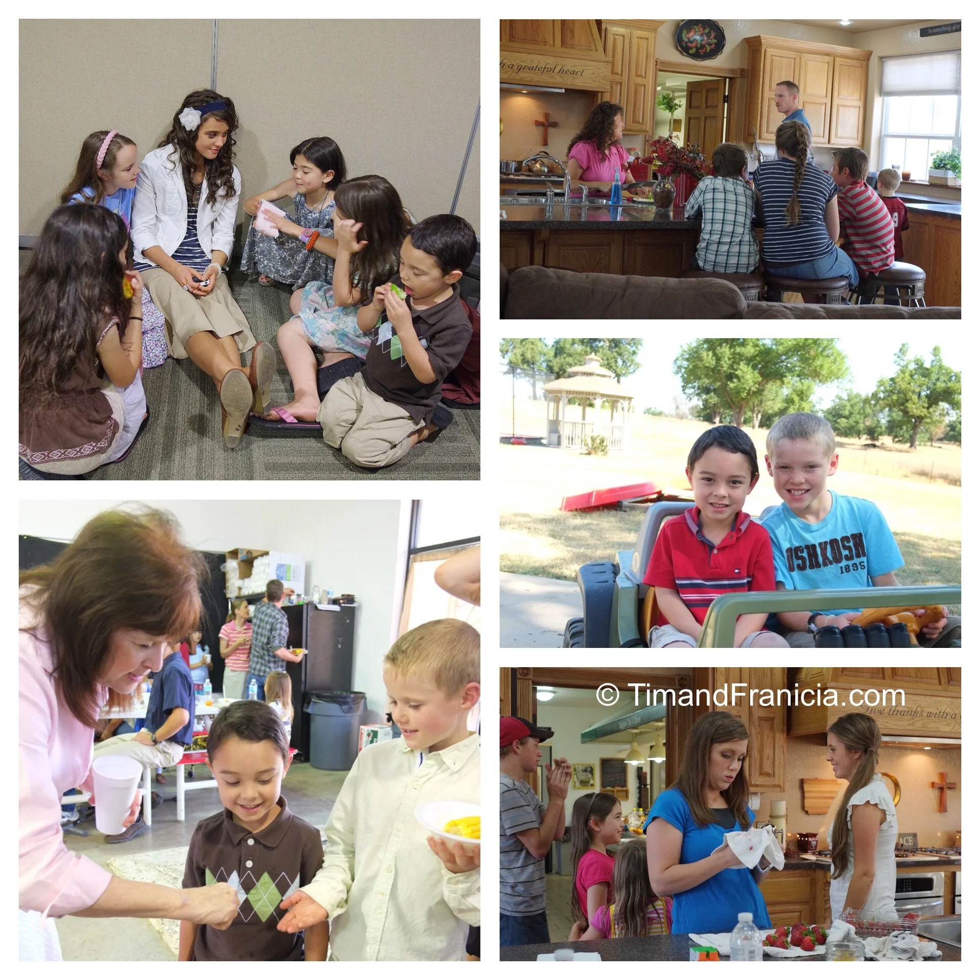 A collage of some of our memories from 2012 with our friends, the Duggars.