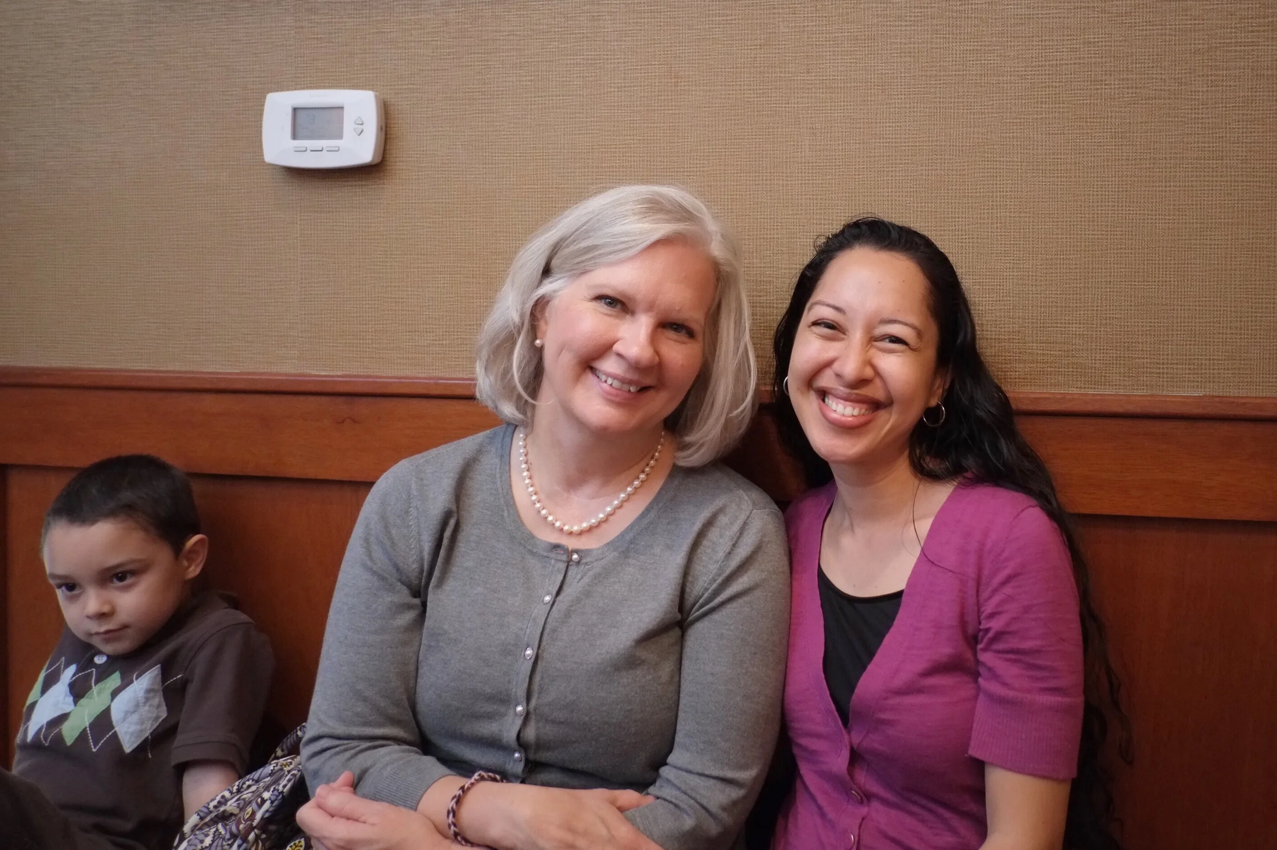 Waiting to celebrate a special family birthday lunch in 2012