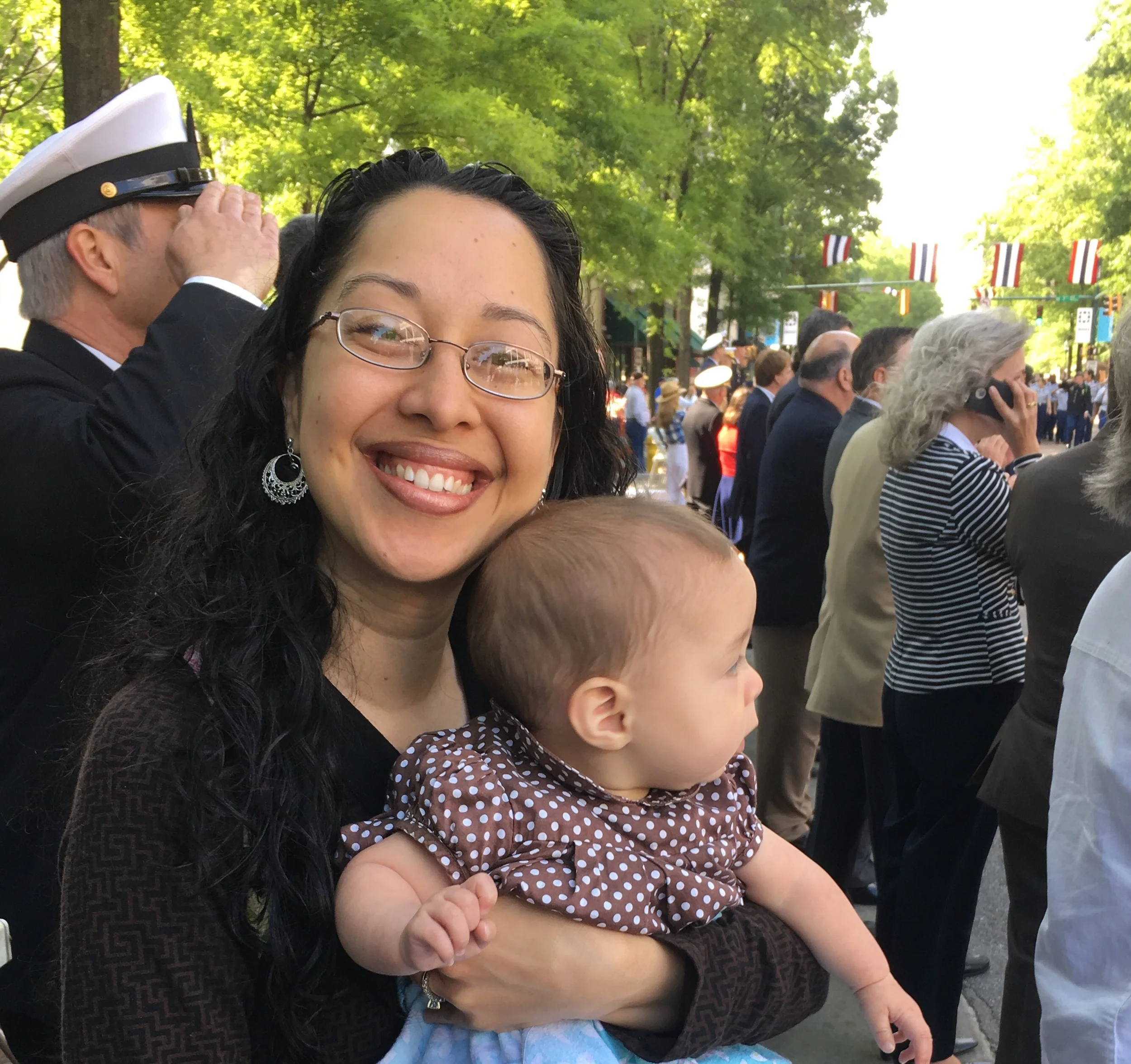 May 2016 - Franicia at Friday's parade with Priscilla