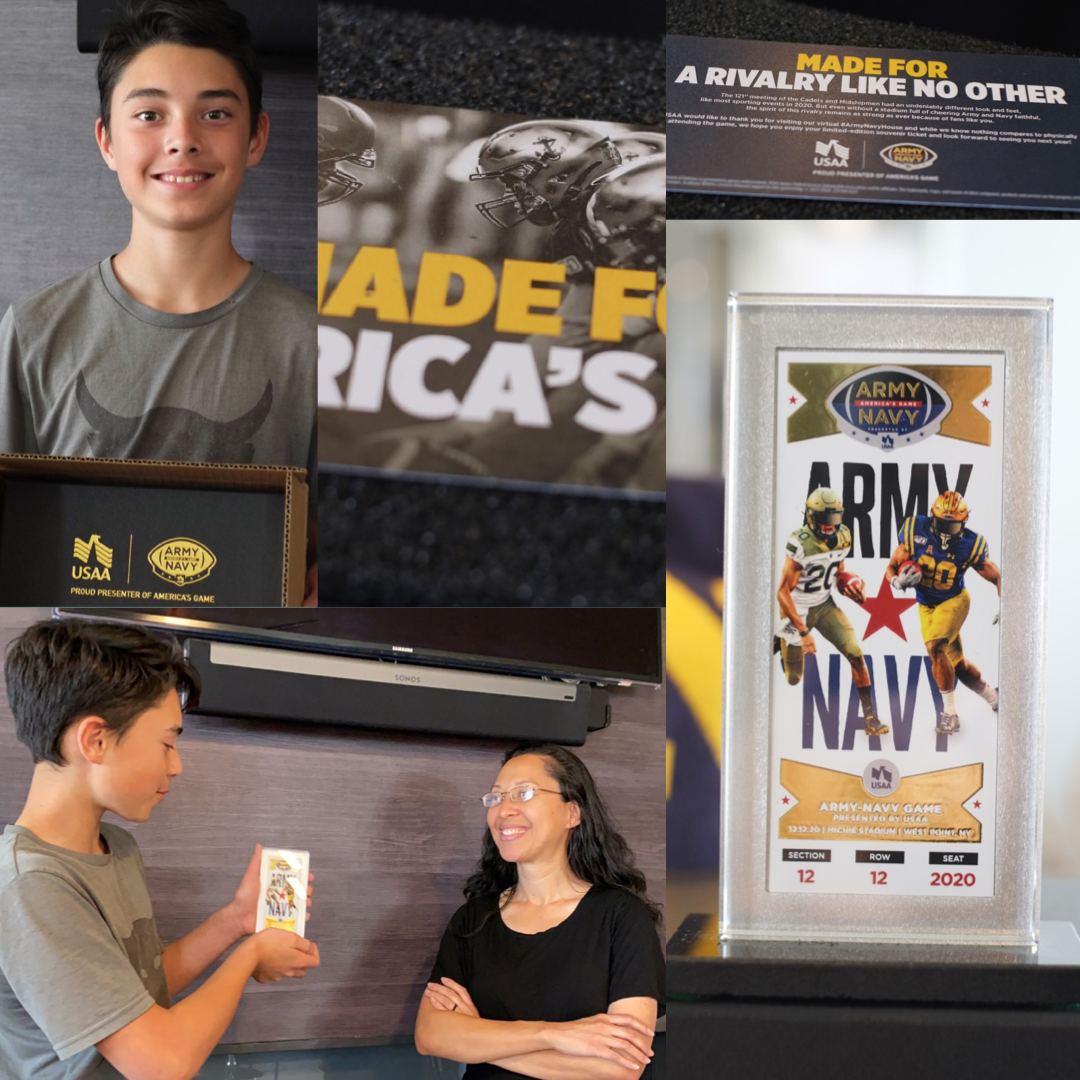 Surprise Prize from USAA’s 2020 Army Navy Game Contest