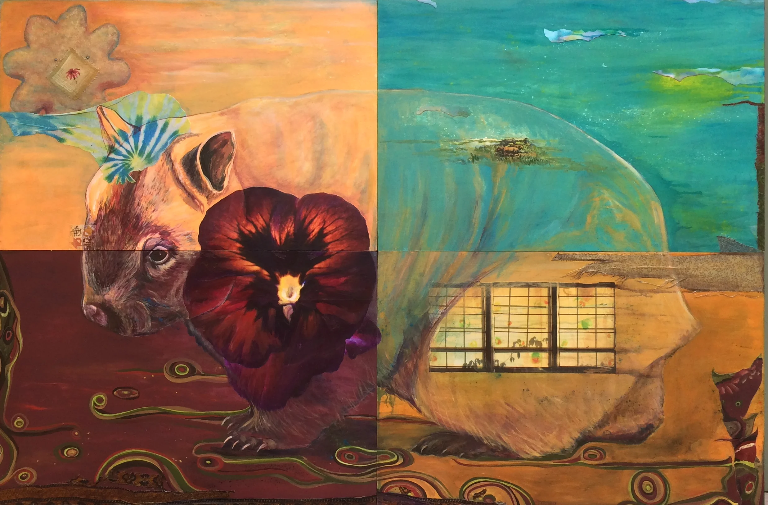 "Quartet: Determination" 72x48