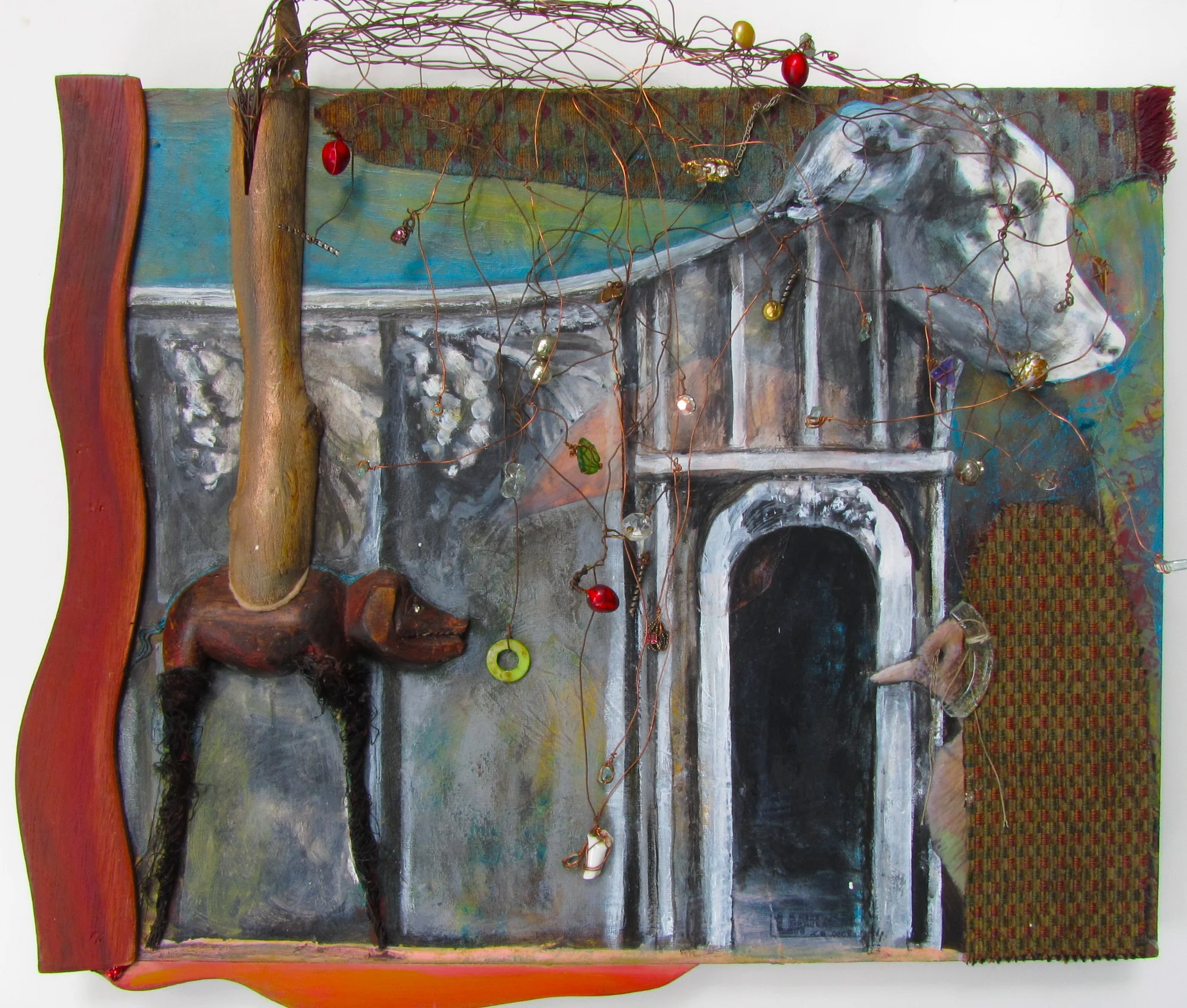 "Beautiful Detritus Grotto" 20x21x4