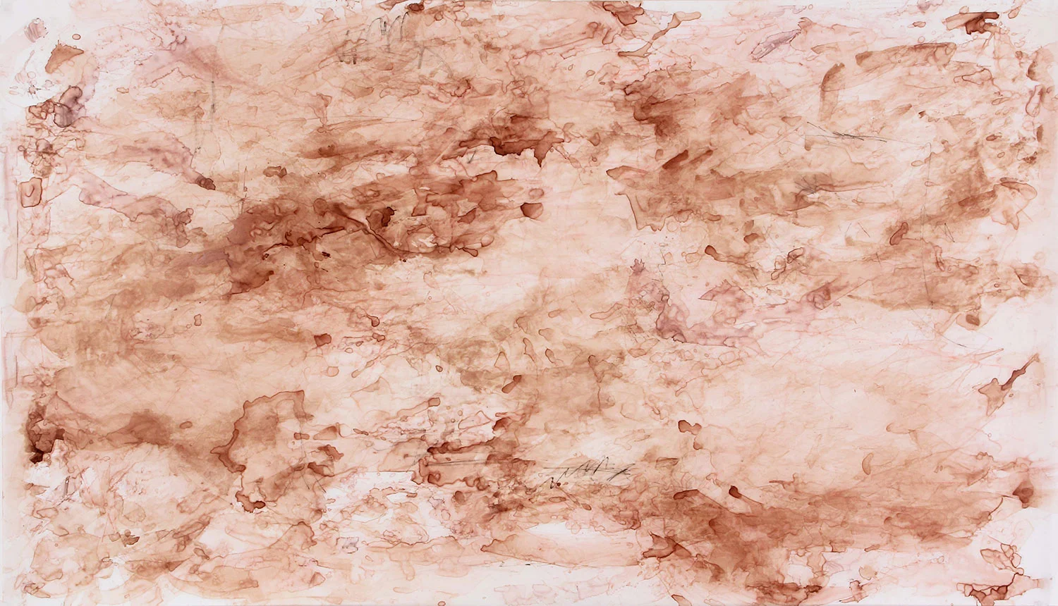 Long Red Drawing 42"x72" 2015 Pen and Ink on Drafting Film
