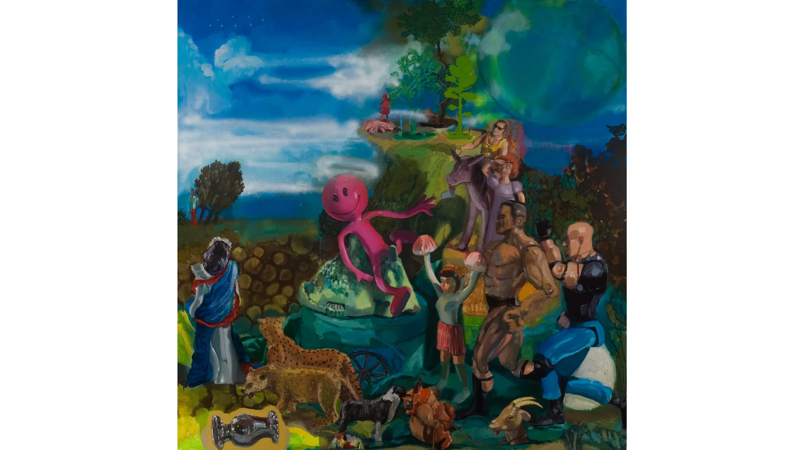 Titian’s Toys 2011 Acrylic, oil and spray paint on canvas 48” x 48”