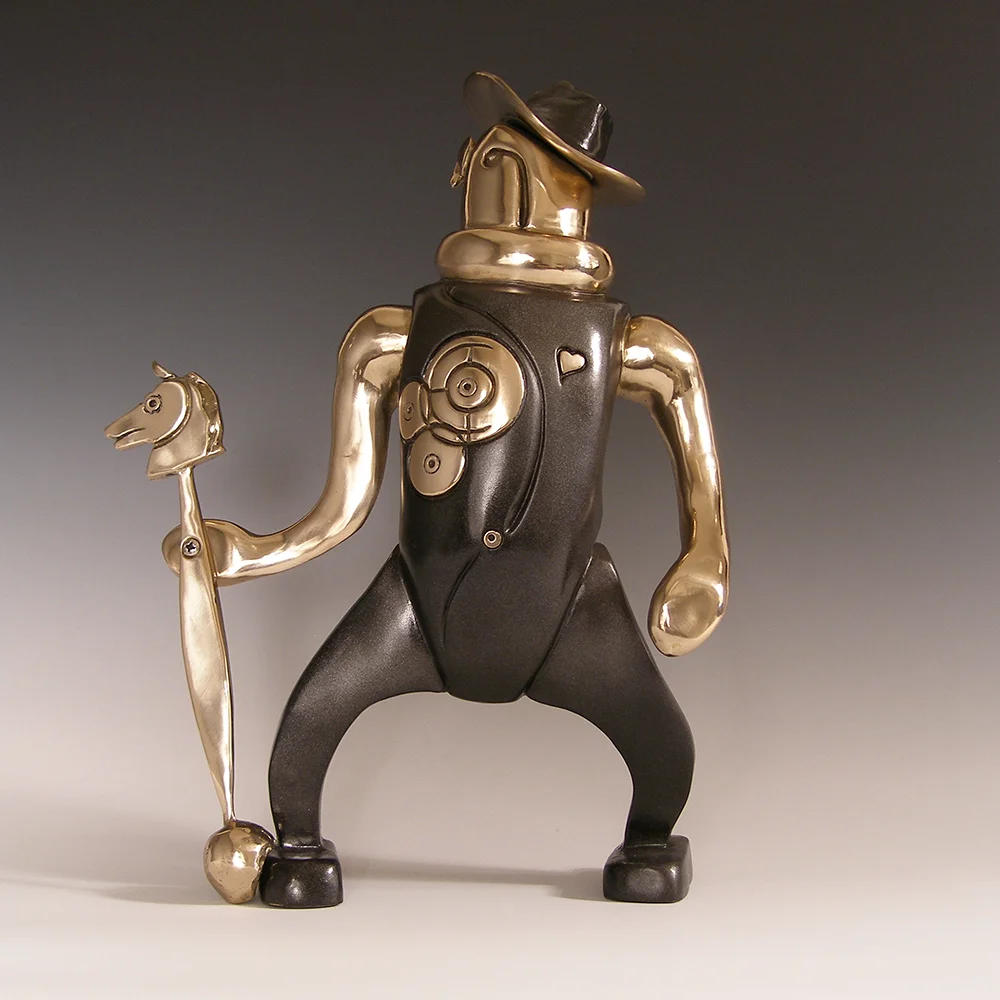 El Nuevo Caballero cast bronze 12" x 10x 5"
