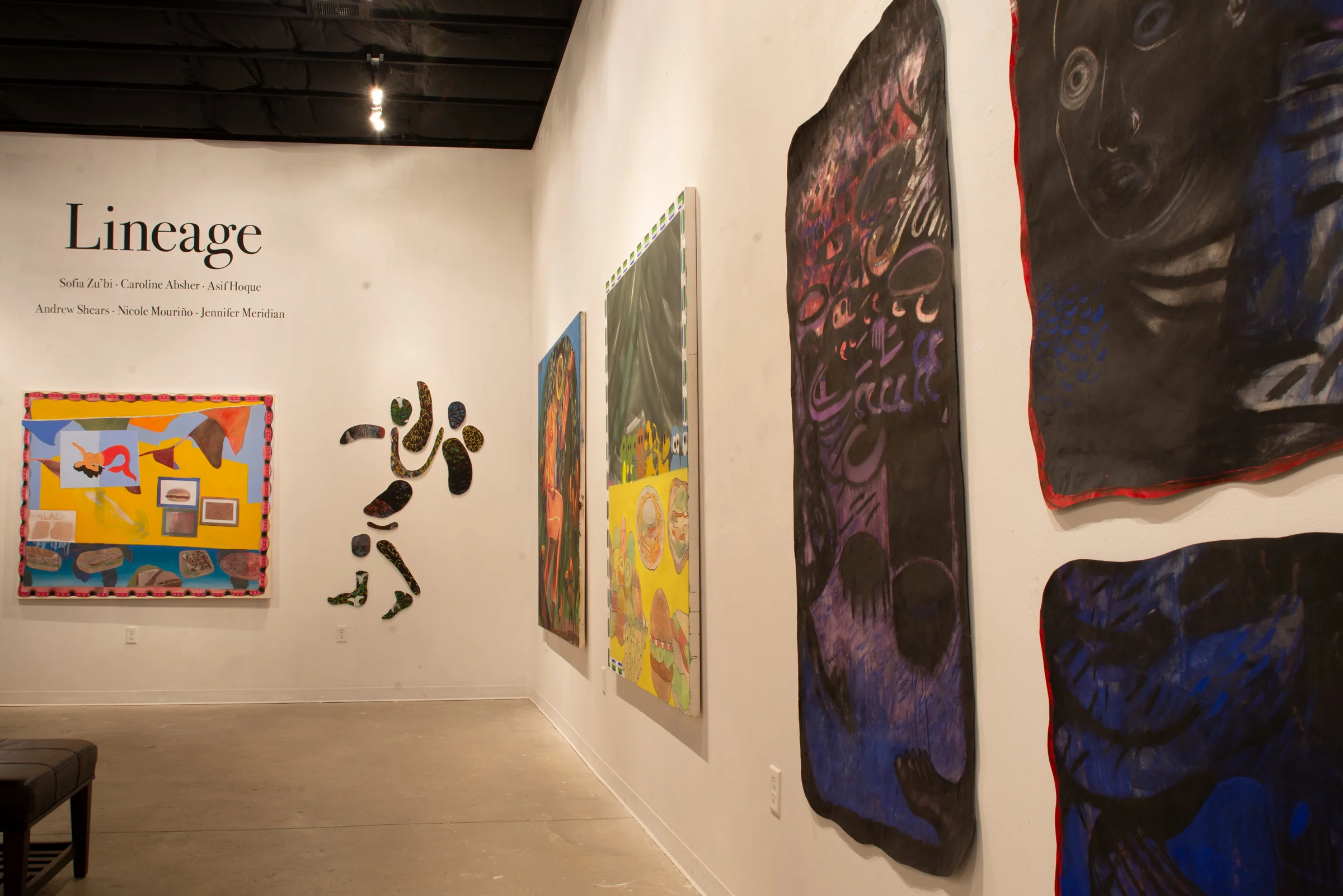View of the Lineage exhibition