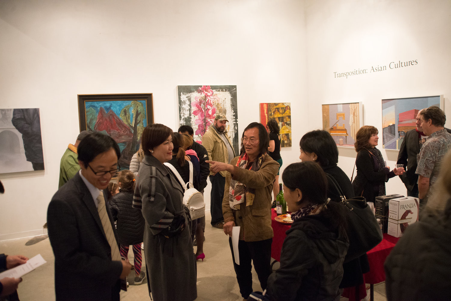 The opening reception at the Linda Matney Fine Art Gallery