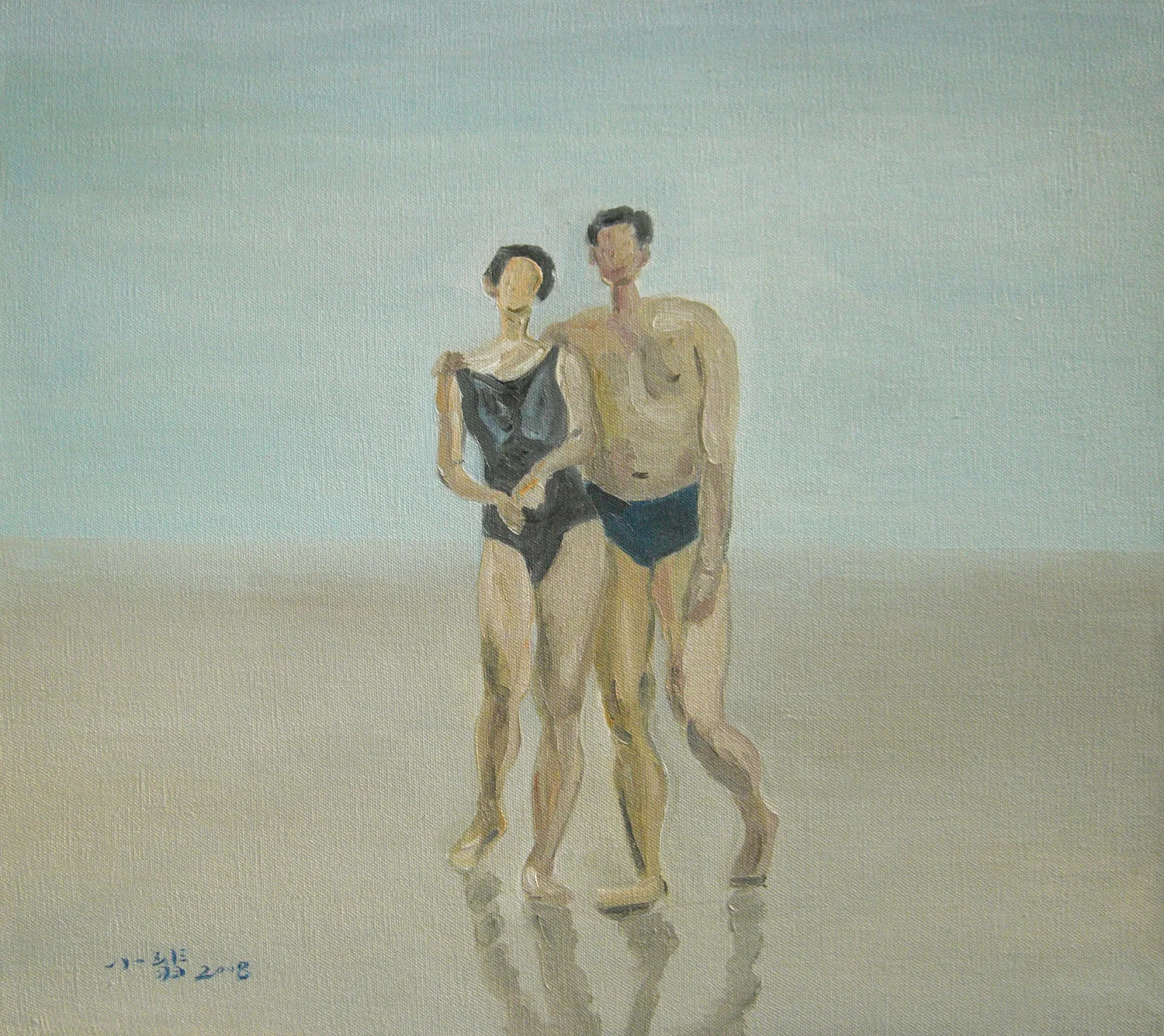 The Honeymoon , Oil on canvas, Private Collection