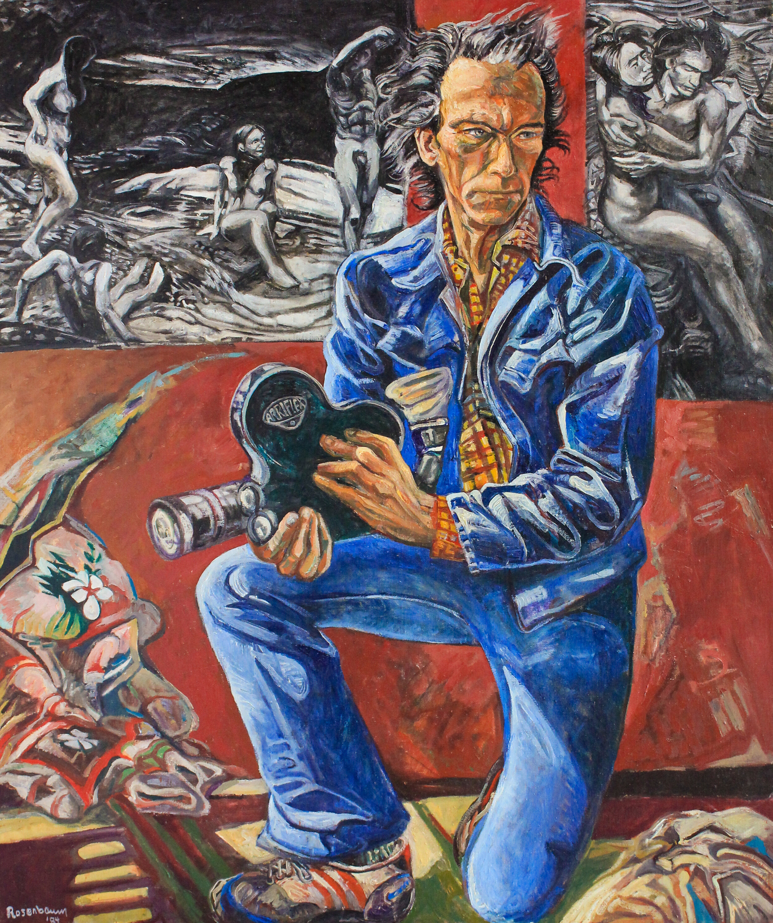 Art Rosenbaum ,  Jim Herbert , 1984, Oil on linen, 50 × 42 in, 127 × 106.7 cm. VIEW ON ARTSY