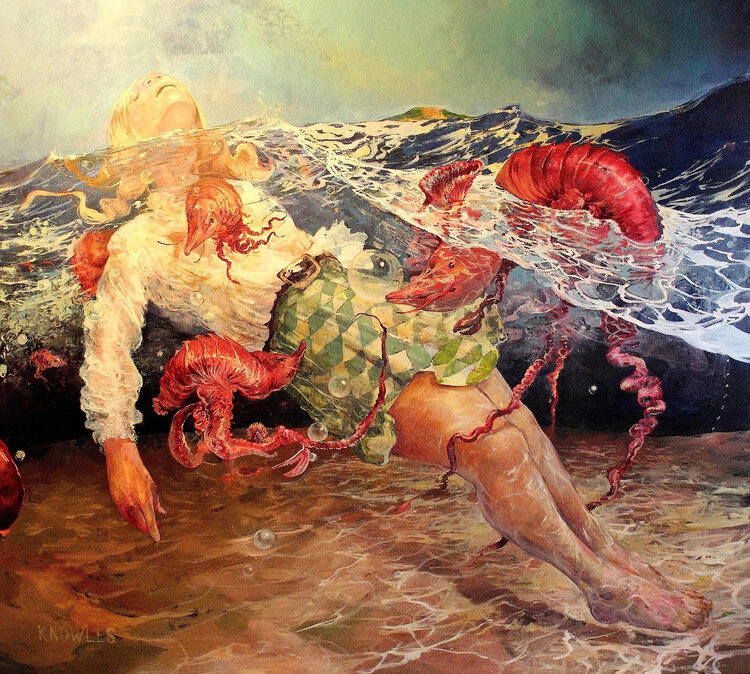 Kent Knowles, Island , Oil on canvas, 72 x74 in, 2013