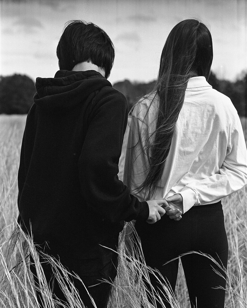 Iris Wu, Untitled(us in the field), 2019, Gelatin silver, 14 × 11 in, 35.6 × 27.9 cm, Editions 1-5 of 5 + 1AP.   VIEW ON ARTSY