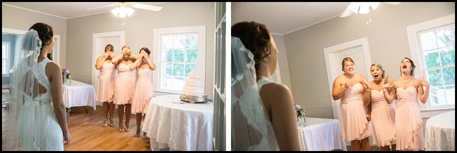 It's always a blast when the bride does a "1st reveal" with her bridesmaids! These girls were so much fun to work with!